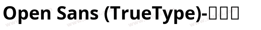 Open Sans (TrueType)字体转换